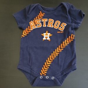 Houston Astros Baby Onesie in Navy and Orange3-6 Months